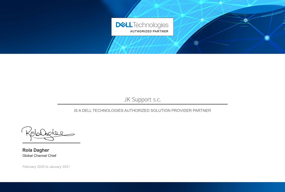 JK Support - autoryzowany partner DELL